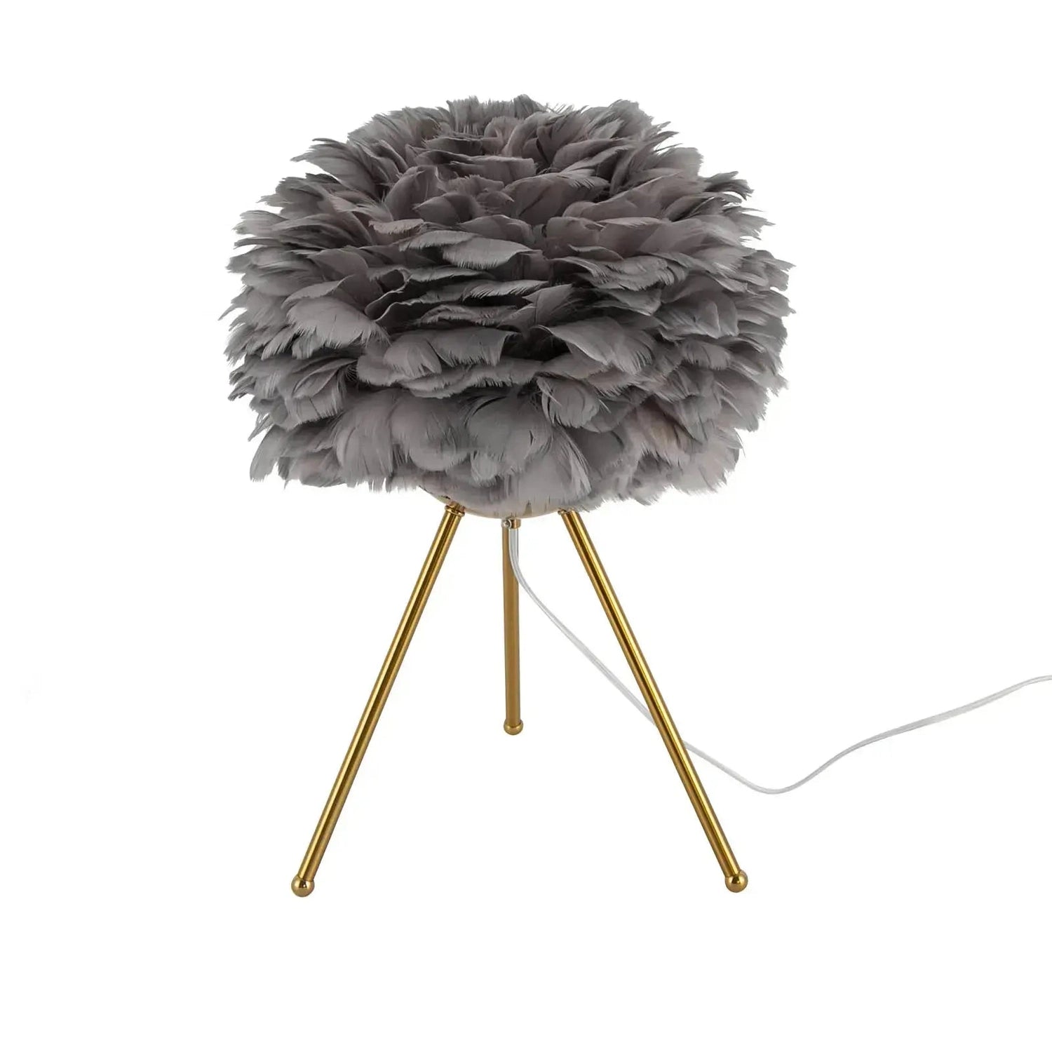 Soft Light, Strong Style — Grey Feather Tripod Desk Lamp Jonine’s Corner