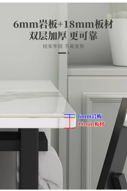 Italian Luxury Foldable Dining Table
