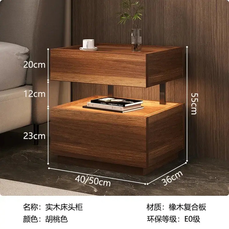 Simple European Bedside Table Classic Storage Luxury Trendy Night Table Modern Premium Comodini Camera Letto Bedroom Furnitures Jonine&