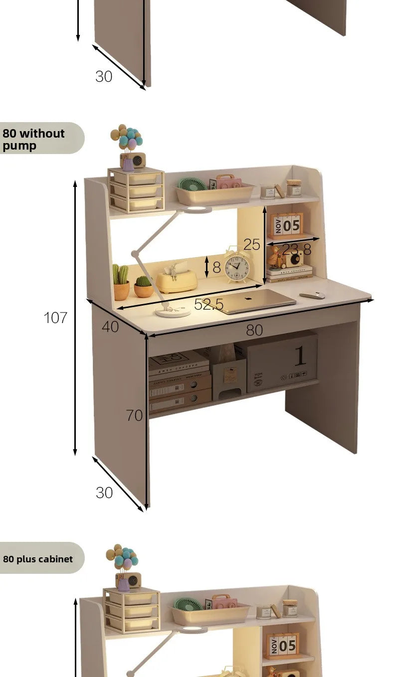 Space-Saving Computer Desk with Integrated Bookshelf Jonine’s Corner