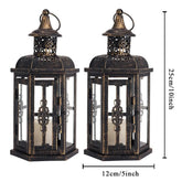 Moody & Minimal — Black Iron Hanging Candle Lantern Jonine’s Corner