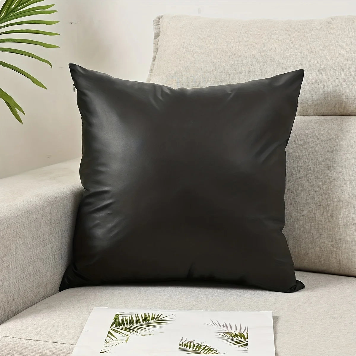Waterproof PU Lumbar Cushion Cover — European Style