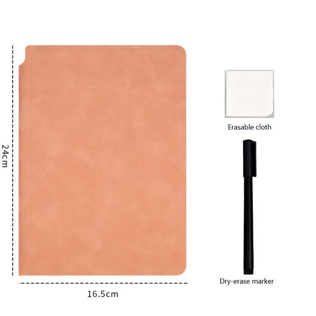 Write It, Wipe It, Repeat — Reusable Whiteboard Set with Blue Pen &amp; Eraser