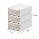 2/3pcs Office Table Clear Storage Boxes Drawer Type Office Workstation A4 File Organizer Storage Box Study Stack Storage Cabinet