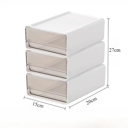 2/3pcs Office Table Clear Storage Boxes Drawer Type Office Workstation A4 File Organizer Storage Box Study Stack Storage Cabinet