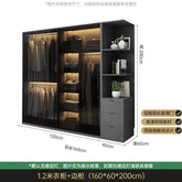 Bedroom Glass Sliding Door Wardrobe Clothes Storage Cabinet Closet Double Wardrobe Cabinets Wardrobes Furniture Modern Simple Jonine&