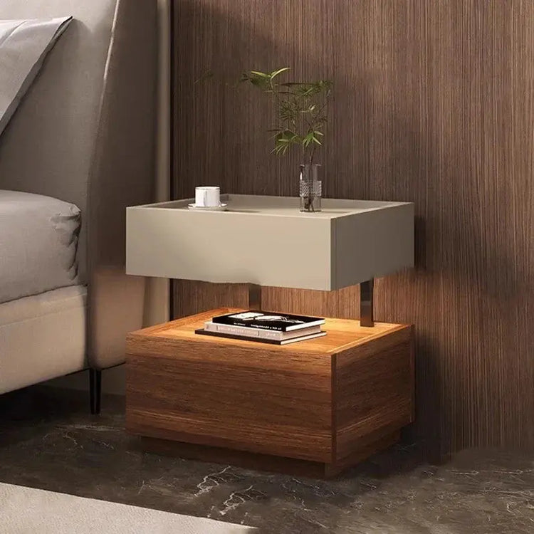 Simple European Bedside Table Classic Storage Luxury Trendy Night Table Modern Premium Comodini Camera Letto Bedroom Furnitures Jonine&