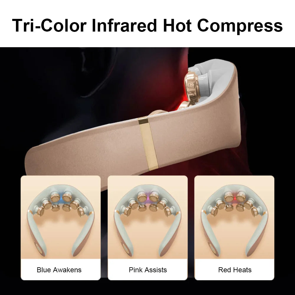 The Tension Release — 8D Electric Pulse Neck &amp; Shoulder Massager with Heat