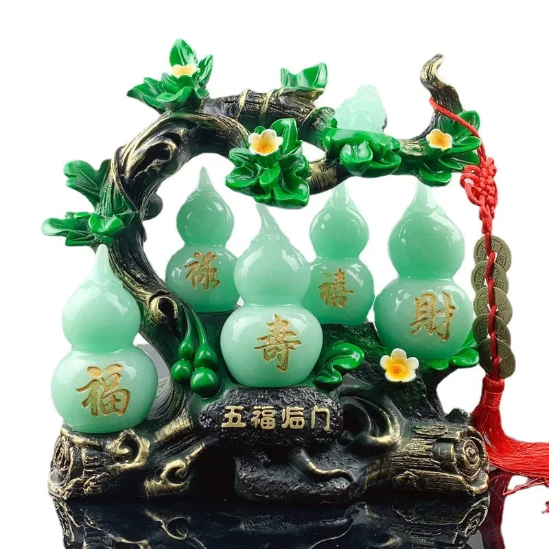 Feng Shui Gourd Ornament — Prosperity & Home Office Decor