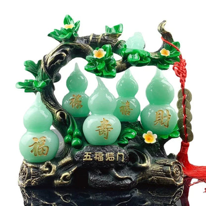 Feng Shui Gourd Ornament — Prosperity & Home Office Decor