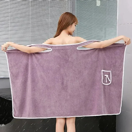 Wrap & Go — Wearable Fast-Dry Bath & Beach Towel (140×85cm)