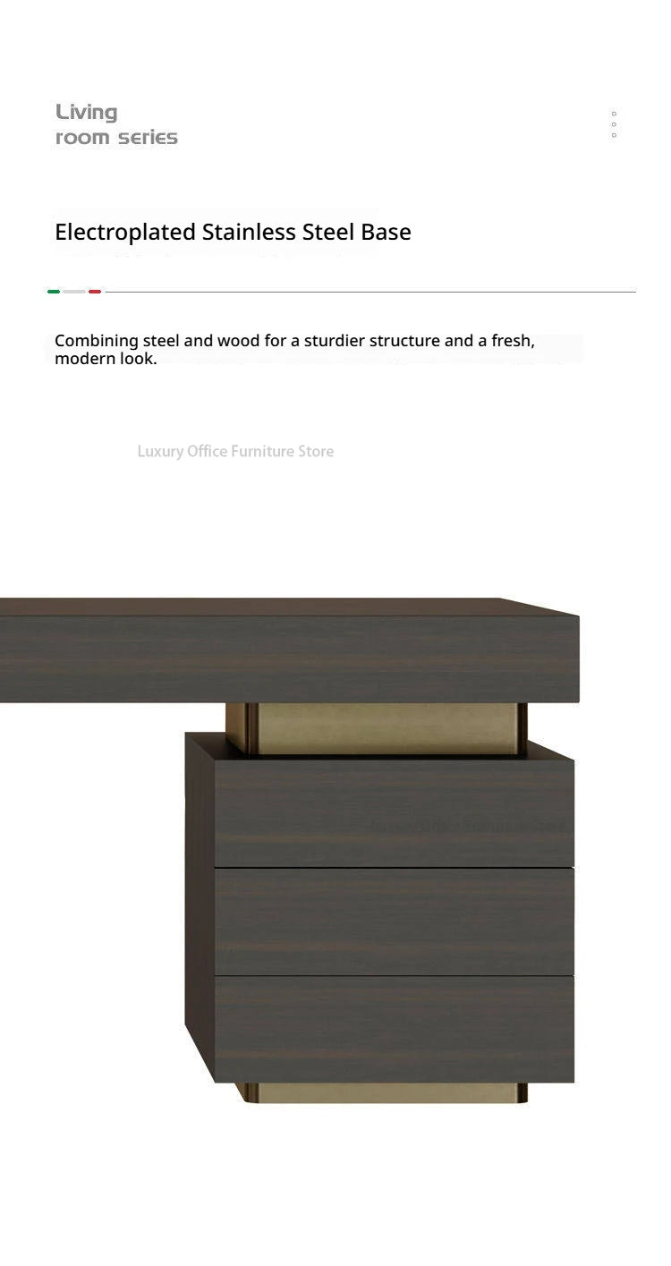 Italian Minimalist Luxury Study Desk
