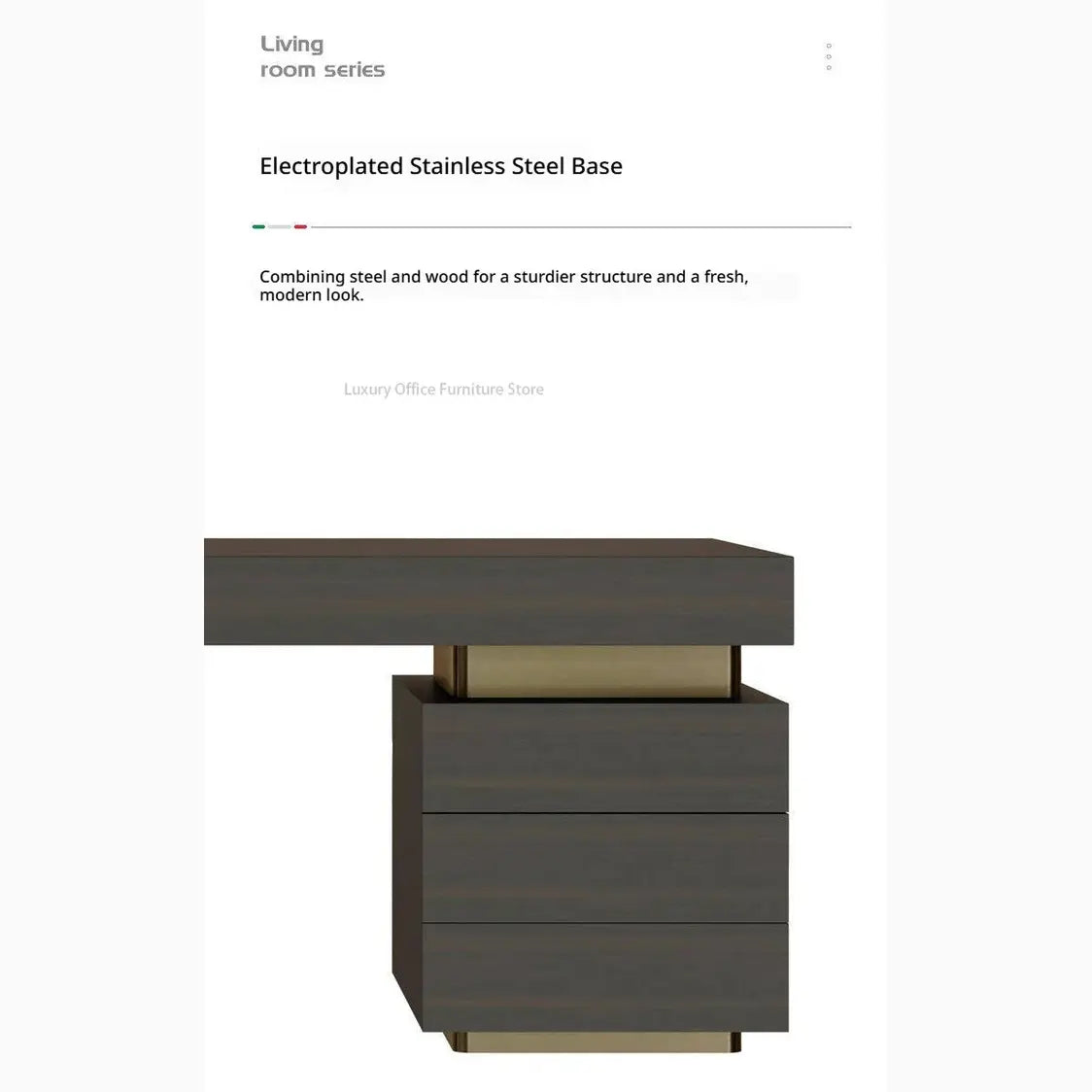 Italian Minimalist Luxury Study Desk — Jonine’s Corner – Elegant Home Office