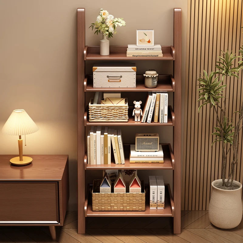 Where Books Meet Beauty — Minimalist Open Bookshelf & Display Cabinet