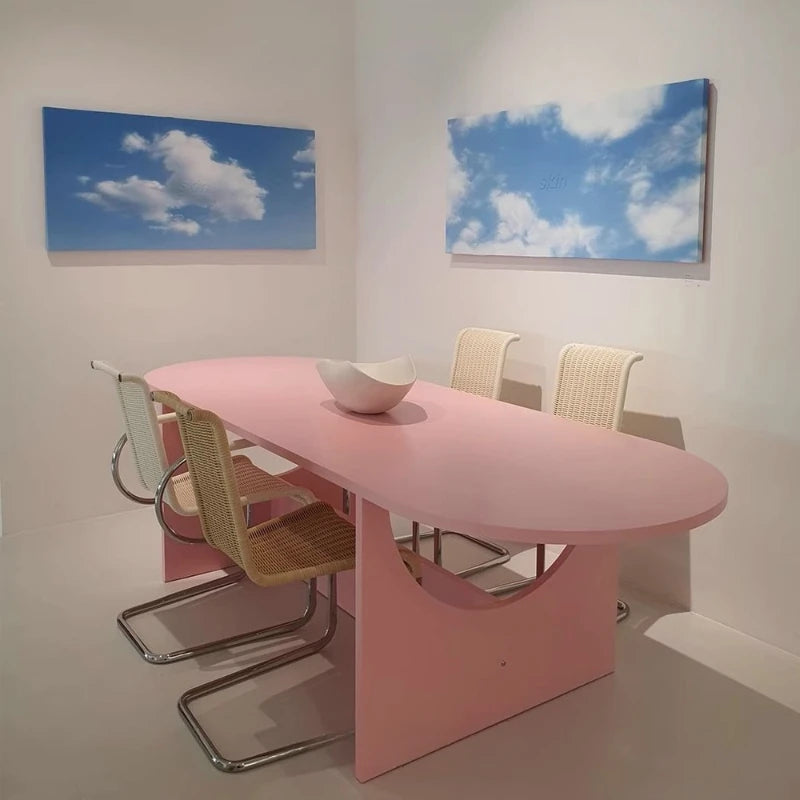 French Modern Round Dining Table
