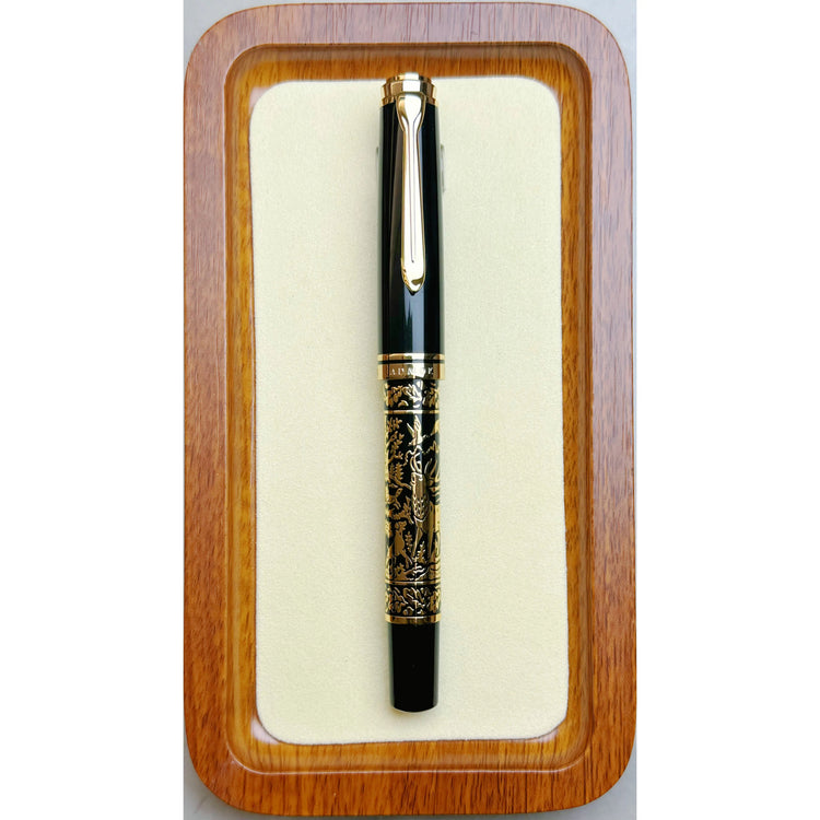 Hand-Carved Piston Fountain Pen — Premium Nib Options in 5 Colorways Jonine’s Corner