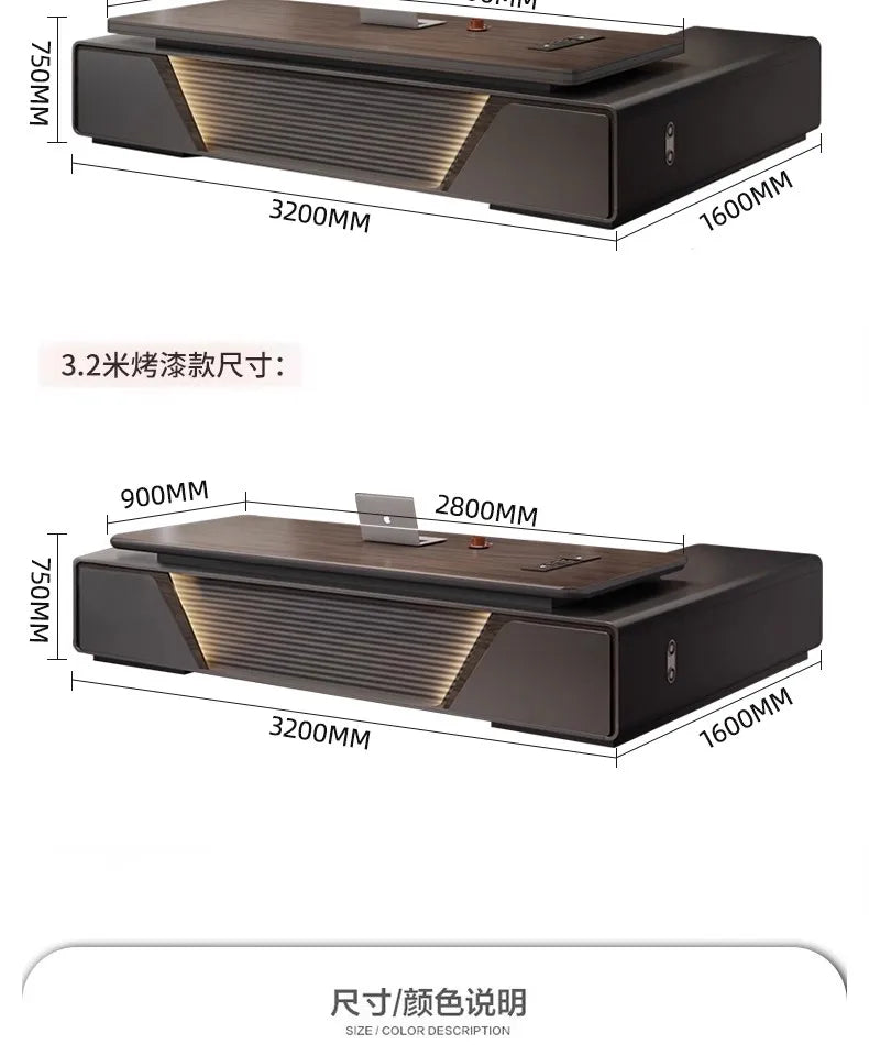 Height-Adjustable L-Shaped Gaming & Home Office Desk