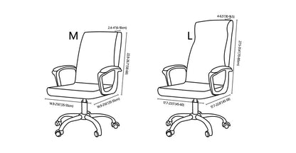 Fresh Look, Same Chair — Elastic Rotating Office Chair Cover with Back Protection
