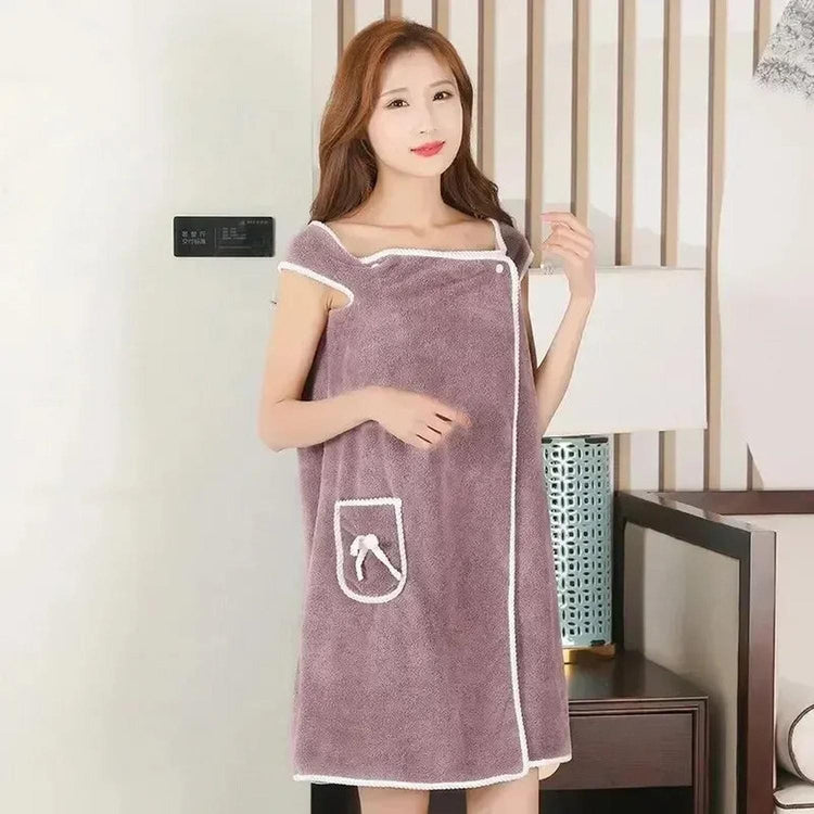 Wrap & Go — Wearable Fast-Dry Bath & Beach Towel (140×85cm)