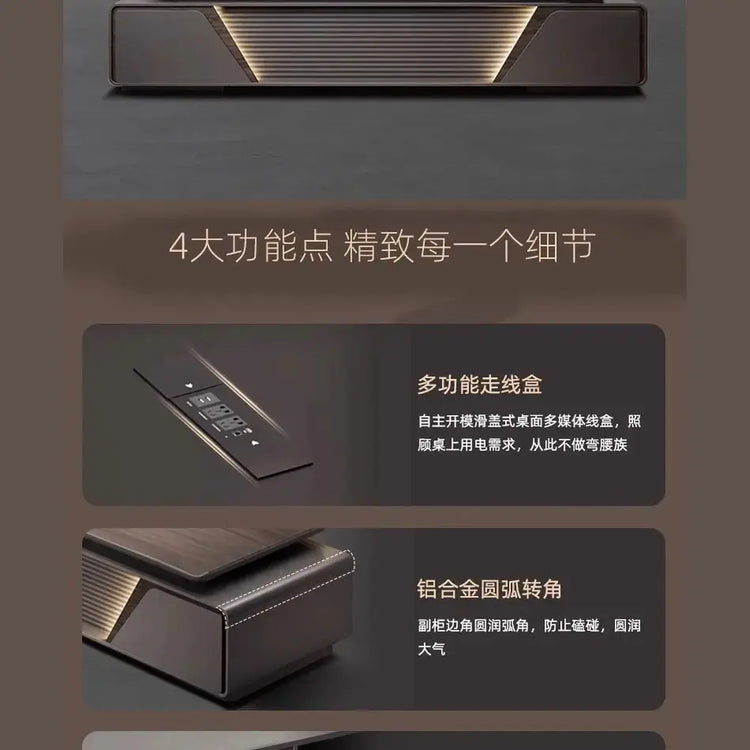 Height-Adjustable L-Shaped Gaming Desk — Jonine&
