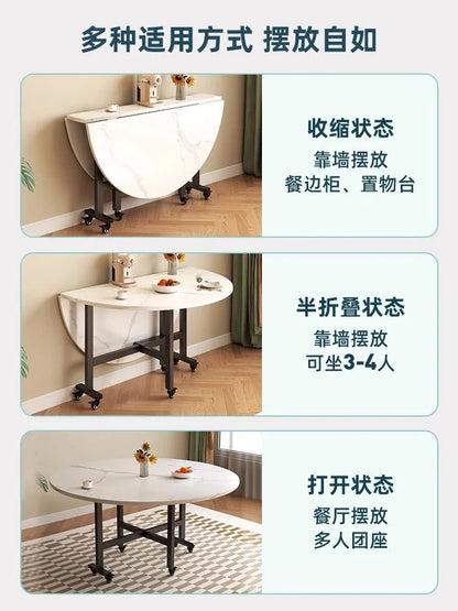 Round Foldable Dining Table — 100 & 120cm