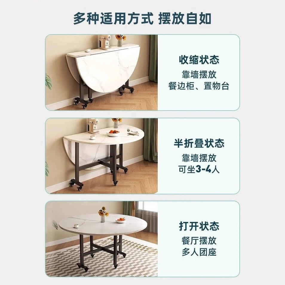 Gather &amp; Dine — Minimalist Round Dining Table with Metal Legs, 100cm &amp; 120cm Jonine’s Corner