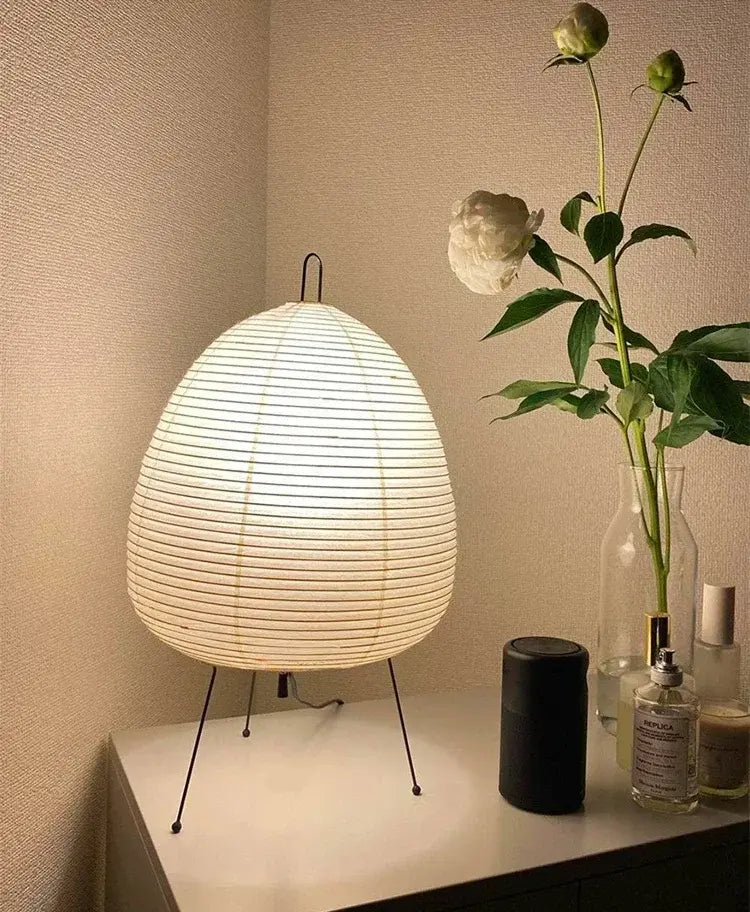 Noguchi Akari Rice Paper Floor Lamp — Wabi-Sabi Standing Light