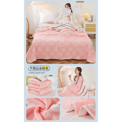 Cotton Gauze Summer Quilt — Solid