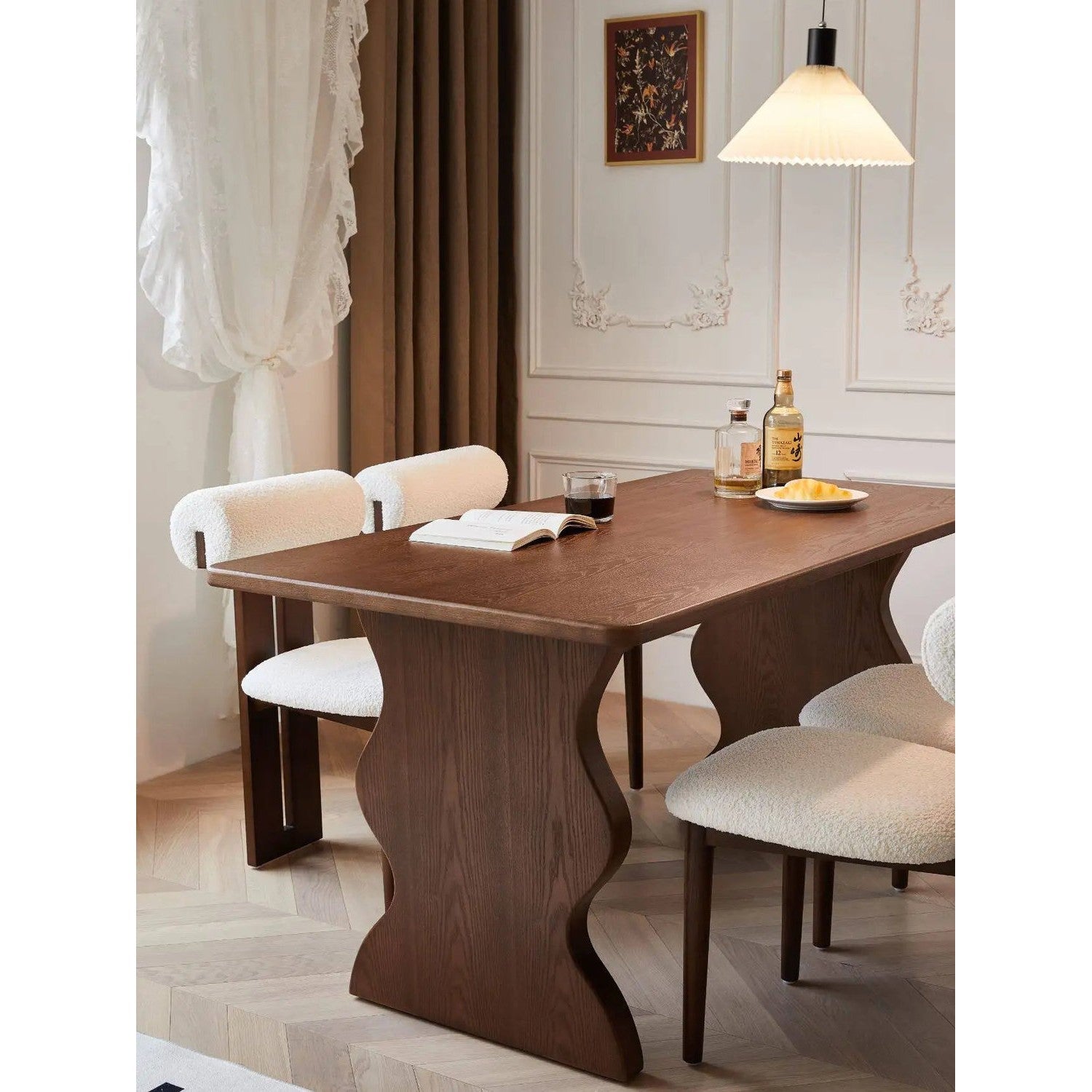 Solid Wood &amp; Pine Dining Table