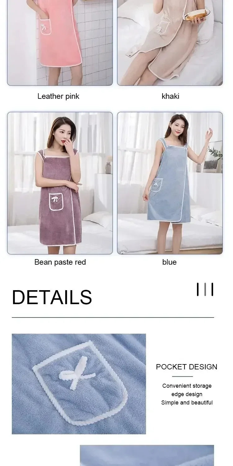 Wrap & Go — Wearable Fast-Dry Bath & Beach Towel (140×85cm)