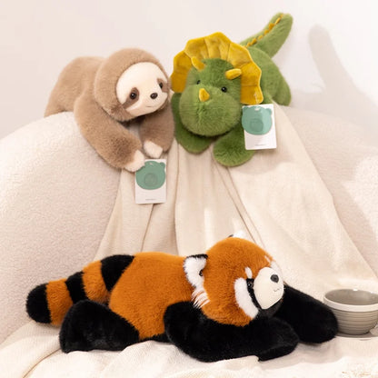 Long-Arm Forest Animal Plush Pillow — Stuffed Toy & Room Accent