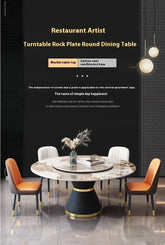 Round Sliding Table Luxury Table Stainless Steel Kitchen Islands Transparent Mesa Comedor Garden Furniture Sliding Dining Wash Jonine&