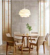 White Rose Petal Pendant Light — Nordic Sculptural Chandelier Jonine&