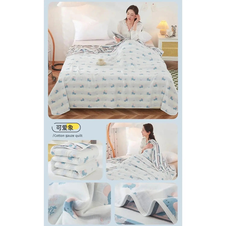 Cotton Gauze Summer Quilt — Plaid Jonine’s Corner