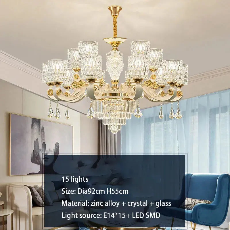 Dressed in Light — Crystal LED Chandelier for Hotel-Worthy Living Rooms &amp; Bedrooms Jonine’s Corner