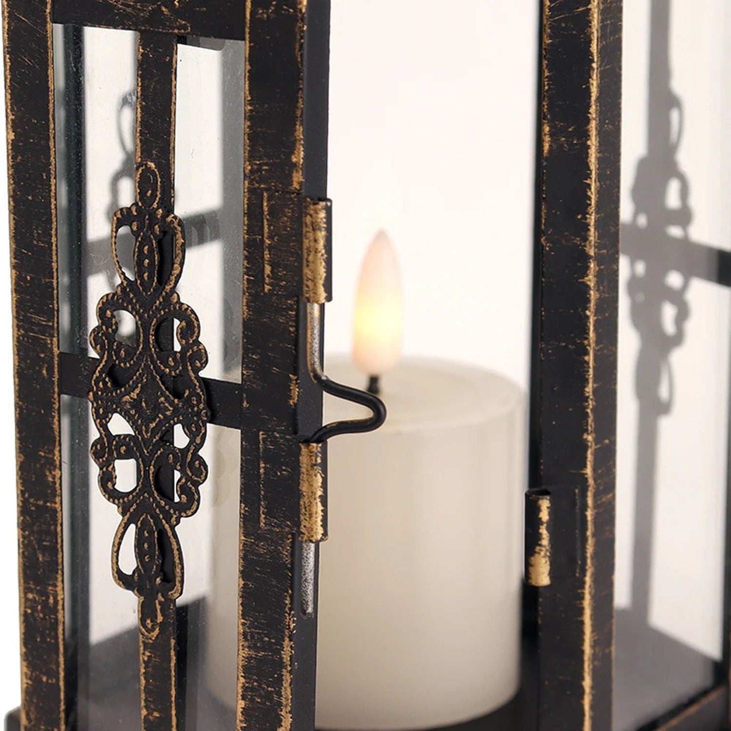 Moody &amp; Minimal — Black Iron Hanging Candle Lantern
