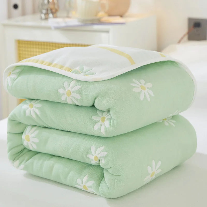 Cotton Gauze Summer Quilt — Solid