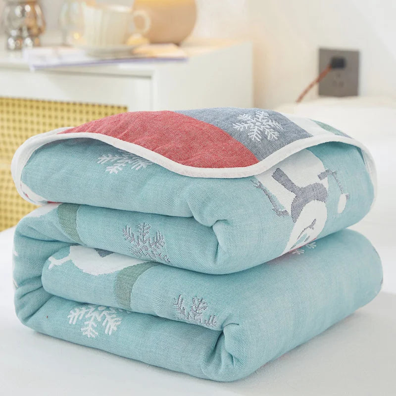 Cotton Gauze Summer Quilt — Solid