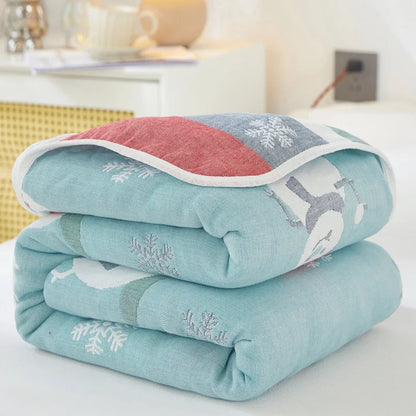 Cotton Gauze Summer Quilt — Solid