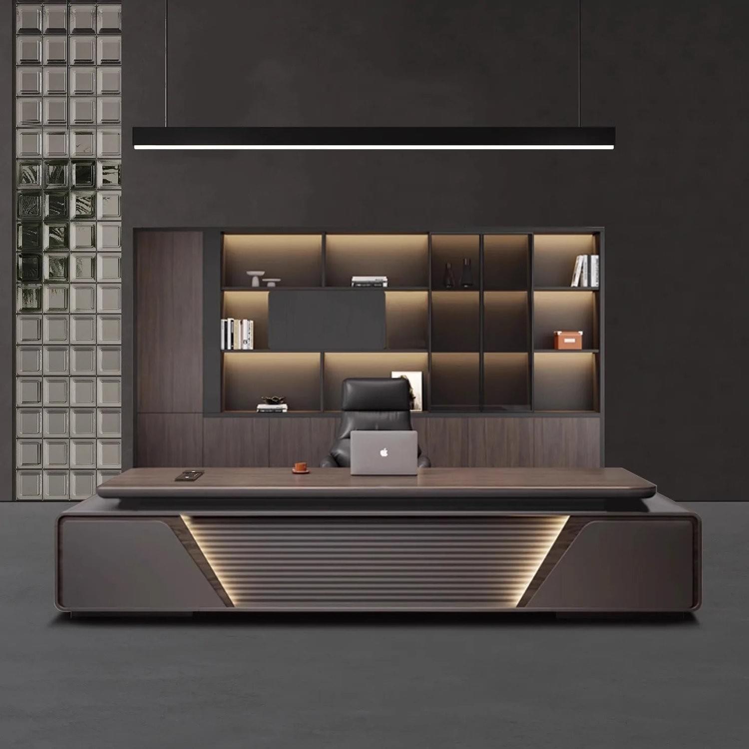 Height-Adjustable L-Shaped Gaming &amp; Home Office Desk