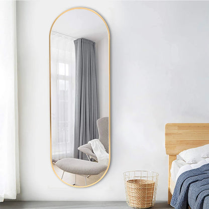 The Mirror That Opens the Room — Oversized Oval Full-Length Mirror