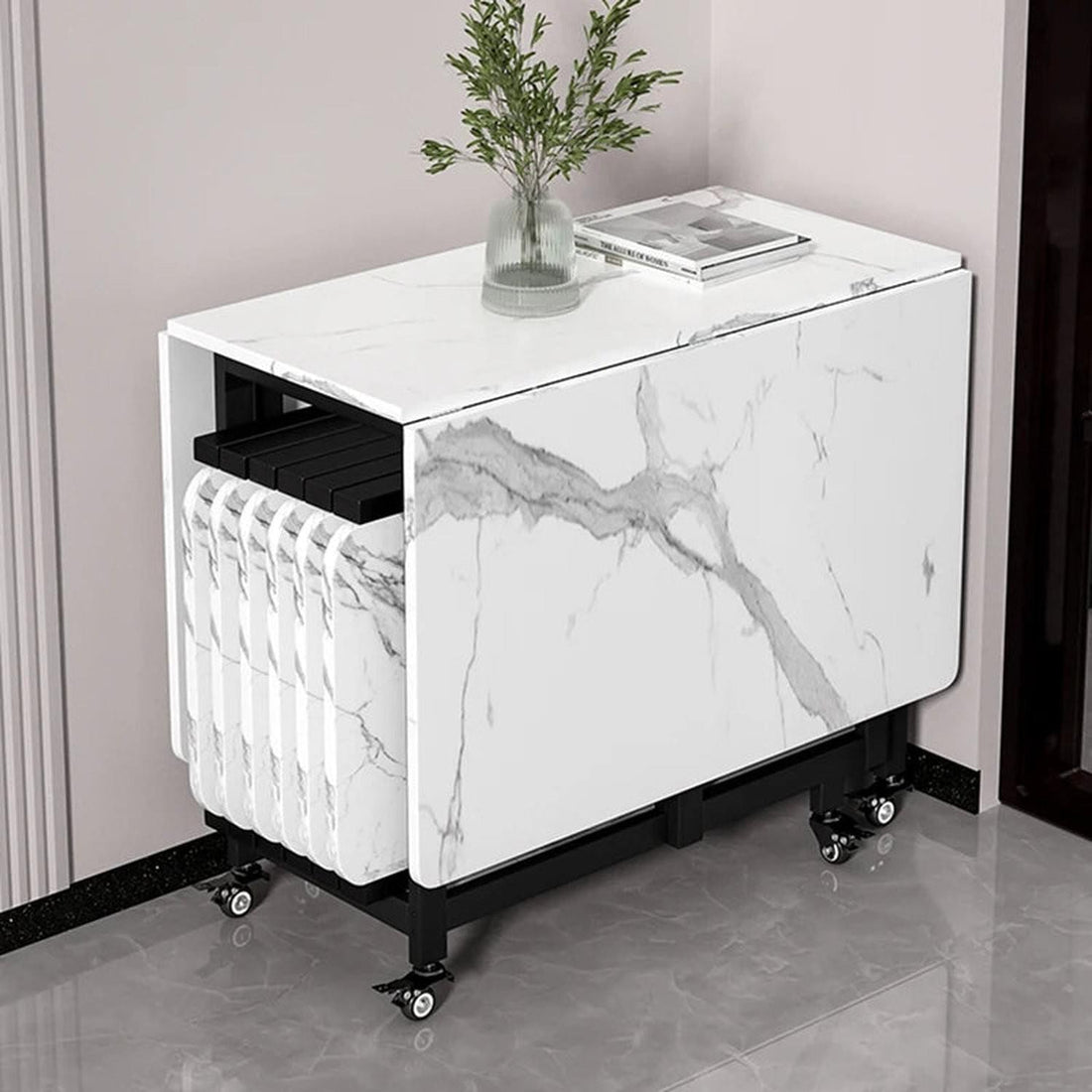 Italian Luxury Foldable Dining Table