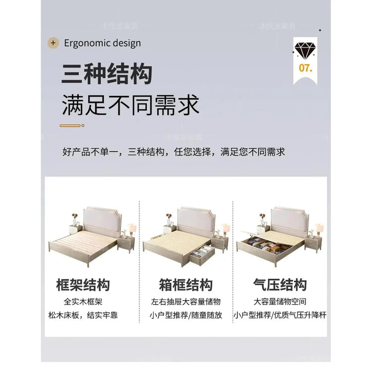 European Minimalist Waterproof Bed Frame with Headboard Jonine’s Corner