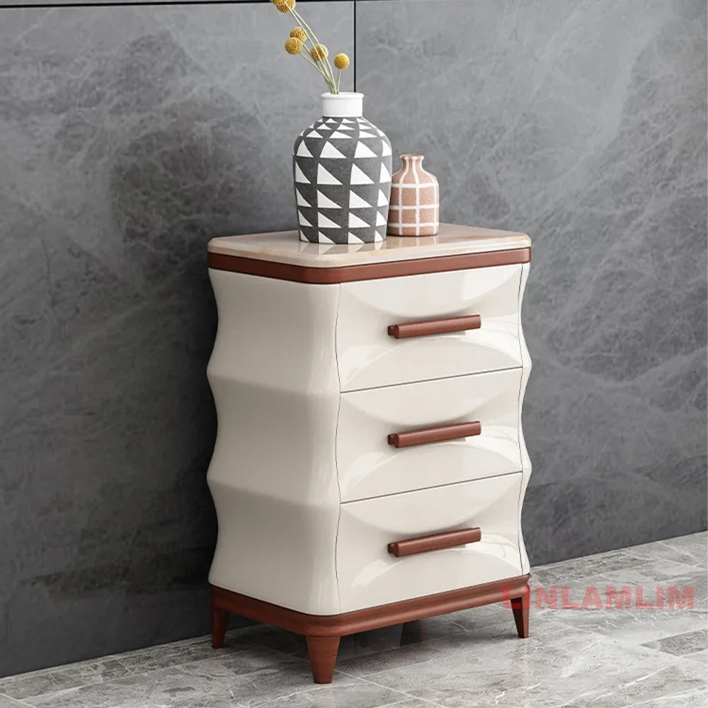Linlamlim Modern Luxury Living Room Furniture - Coffee Table, TV Stand, and Side Cabinets with Marble Finish and Wooden Accents Jonine’s Corner