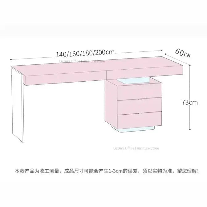 Italian Minimalist Luxury Study Desk — Jonine’s Corner – Elegant Home Office