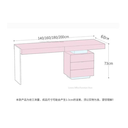 Italian Minimalist Luxury Study Desk