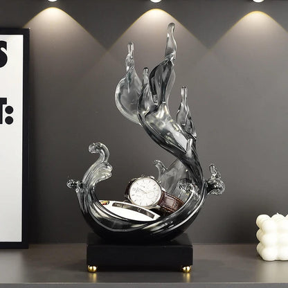 Feng Shui Resin Key Box — Luxury Desk Organizer &amp; Entryway Essential