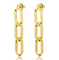 Shiny Zircon Hoop Earrings for Women Trendy Golden Stainless Steel Circle Earring Jewelry Pendientes
