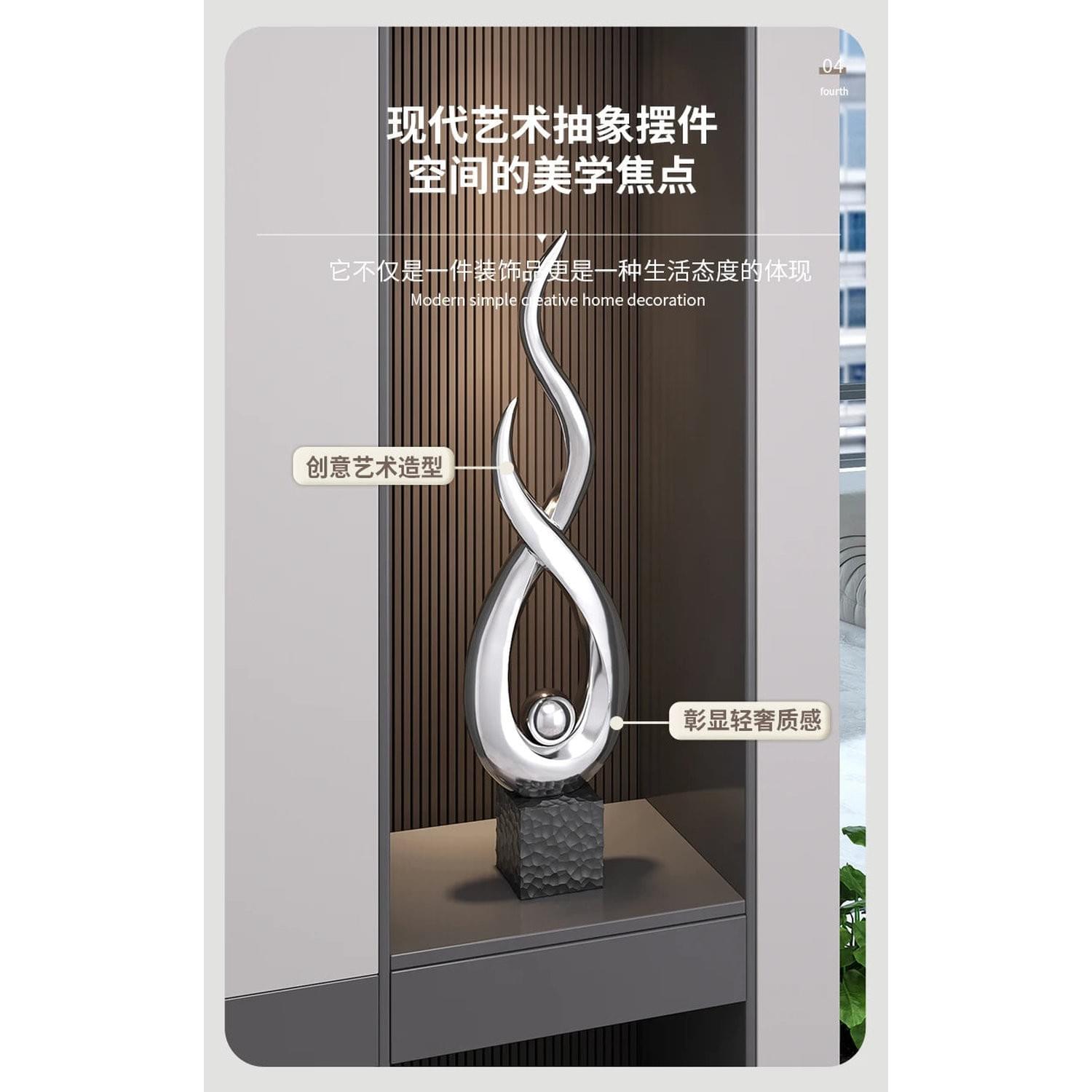 Feng Shui Resin Sculpture — Wind &amp; Water Rise Décor