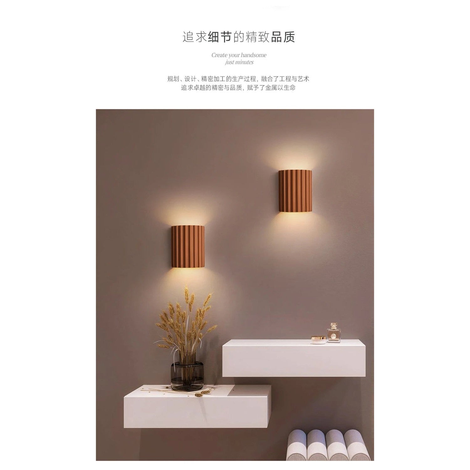 Nordic Macaroon Resin LED Wall Lamp — Sculptural Bedside Glow